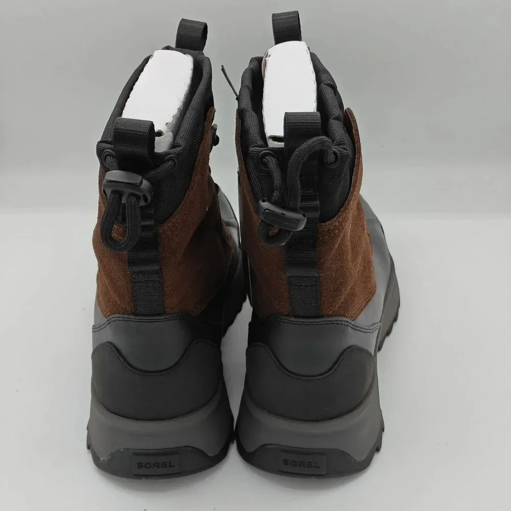 SOREL Scout 87 XT WP Tobacco Black Waterproof Boots Men’s Size 9 Leather